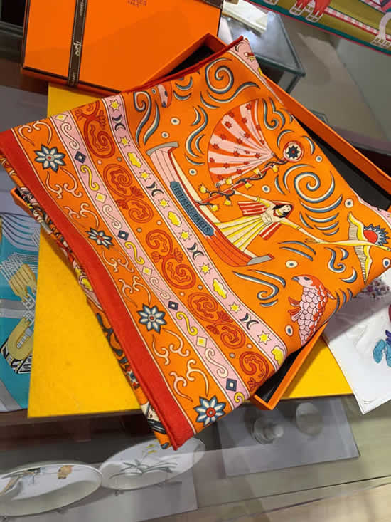Brand Scarf Luxury Cashmere Thick Shawl And Women Hermes Warm Scarves 32